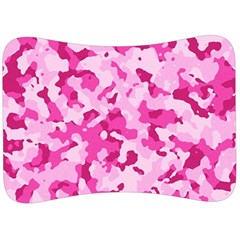 Standard Pink Camouflage Army Military Girl Funny Pattern Velour Seat Head Rest Cushion by snek