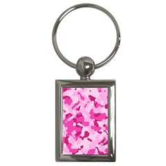 Standard Pink Camouflage Army Military Girl Key Chains (rectangle)  by snek