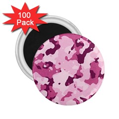 Standard Violet Pink Camouflage Army Military Girl 2 25  Magnets (100 Pack)  by snek