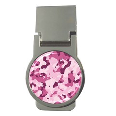 Standard Violet Pink Camouflage Army Military Girl Money Clips (round)  by snek