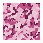 Standard Violet Pink Camouflage Army Military Girl Medium Glasses Cloth (2-Side) Back