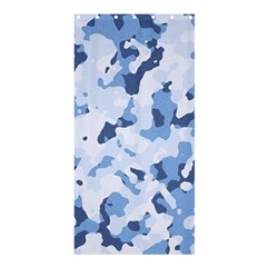 Standard Light Blue Camouflage Army Military Shower Curtain 36  X 72  (stall)  by snek