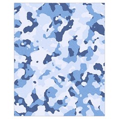 Standard Light Blue Camouflage Army Military Drawstring Bag (small) by snek