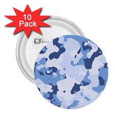 Standard light blue Camouflage Army Military 2.25  Buttons (10 pack) 