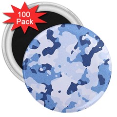 Standard light blue Camouflage Army Military 3  Magnets (100 pack)