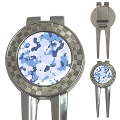 Standard light blue Camouflage Army Military 3-in-1 Golf Divots