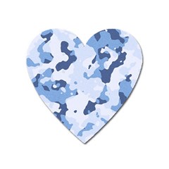 Standard Light Blue Camouflage Army Military Heart Magnet by snek