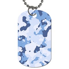 Standard light blue Camouflage Army Military Dog Tag (One Side)
