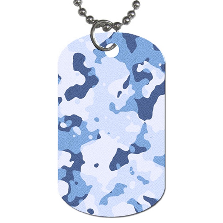 Standard light blue Camouflage Army Military Dog Tag (Two Sides)