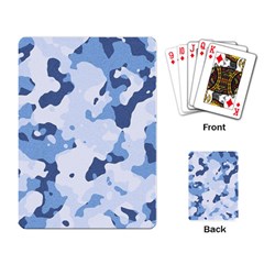 Standard light blue Camouflage Army Military Playing Cards Single Design