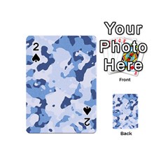 Standard light blue Camouflage Army Military Playing Cards 54 (Mini)