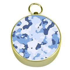 Standard light blue Camouflage Army Military Gold Compasses