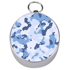 Standard light blue Camouflage Army Military Silver Compasses