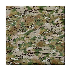 Wood Camouflage Military Army Green Khaki Pattern Face Towel by snek