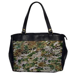 Wood Camouflage Military Army Green Khaki Pattern Oversize Office Handbag