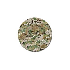 Wood Camouflage Military Army Green Khaki Pattern Golf Ball Marker by snek