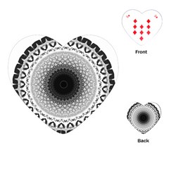 Mandala Calming Coloring Page Playing Cards (heart) by Pakrebo