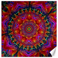 Kaleidoscope Pattern Ornament Canvas 16  X 16  by Pakrebo