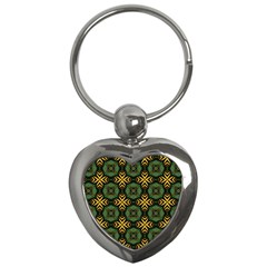 Kaleidoscope Pattern Seamless Key Chains (Heart) 