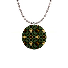 Kaleidoscope Pattern Seamless 1  Button Necklace