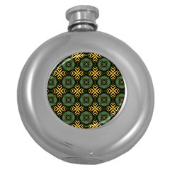 Kaleidoscope Pattern Seamless Round Hip Flask (5 oz)