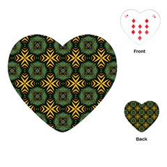 Kaleidoscope Pattern Seamless Playing Cards (heart) by Pakrebo