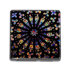 Church Stained Glass Windows Colors Memory Card Reader (square 5 Slot) by Pakrebo