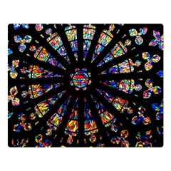 Church Stained Glass Windows Colors Double Sided Flano Blanket (large) 