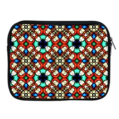 Stained Glass Pattern Texture Face Apple Ipad 2/3/4 Zipper Cases by Pakrebo