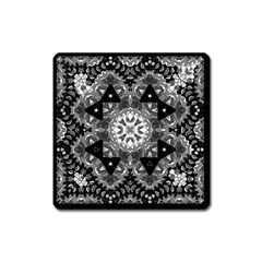 Mandala Calming Coloring Page Square Magnet