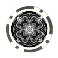 Mandala Calming Coloring Page Poker Chip Card Guard