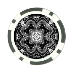 Mandala Calming Coloring Page Poker Chip Card Guard (10 Pack) by Pakrebo