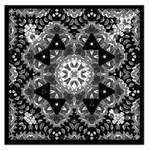 Mandala Calming Coloring Page Large Satin Scarf (Square) Front