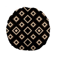 Native American Pattern Standard 15  Premium Flano Round Cushions by Valentinaart