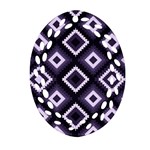 Native American Pattern Ornament (Oval Filigree) Front