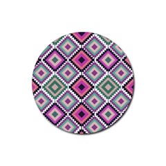 Native American Pattern Rubber Round Coaster (4 Pack)  by Valentinaart