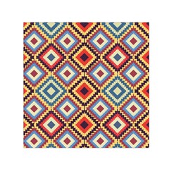 Native American Pattern Small Satin Scarf (square) by Valentinaart
