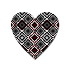 Native American Pattern Heart Magnet by Valentinaart