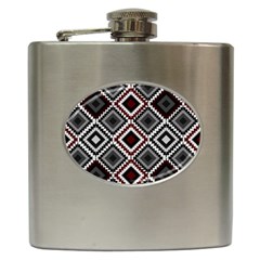 Native American Pattern Hip Flask (6 Oz) by Valentinaart