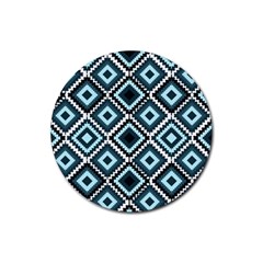 Native American Pattern Rubber Round Coaster (4 Pack)  by Valentinaart