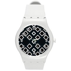 Native American Pattern Round Plastic Sport Watch (m) by Valentinaart