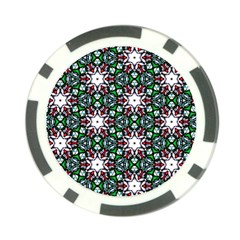 Stained Glass Pattern Church Window Poker Chip Card Guard (10 Pack) by Pakrebo