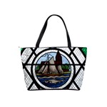 Window Image Stained Glass Classic Shoulder Handbag Back