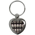 Stained Glass Window Repeat Key Chains (Heart)  Front