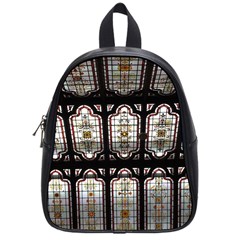 Stained Glass Window Repeat School Bag (small) by Pakrebo