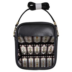 Window Image Stained Glass Girls Sling Bag by Pakrebo