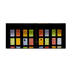 Window Stained Glass Glass Colors Hand Towel by Pakrebo