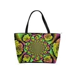 Rose Painted Kaleidoscope Colorful Classic Shoulder Handbag