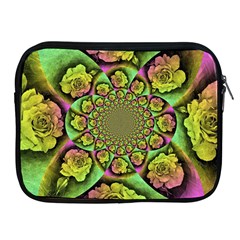 Rose Painted Kaleidoscope Colorful Apple Ipad 2/3/4 Zipper Cases by Pakrebo