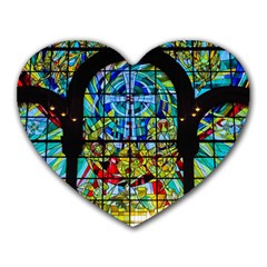 Church Church Window Window Heart Mousepads by Pakrebo